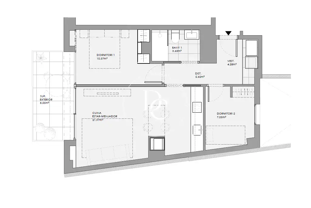 Piso con balcón en venta en Carrer del Consell de Cent, imagen 19