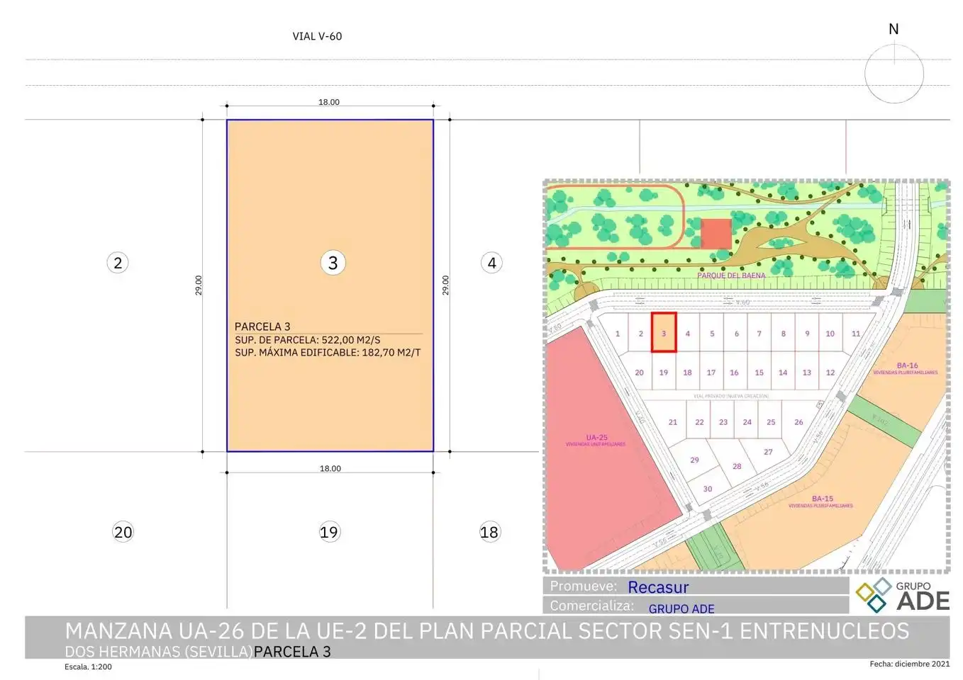 Residencial en venta en Dos Hermanas