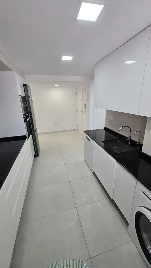 Kitchen of Flat for rent in El Campello  with Air Conditioner, Private garden and Swimming Pool