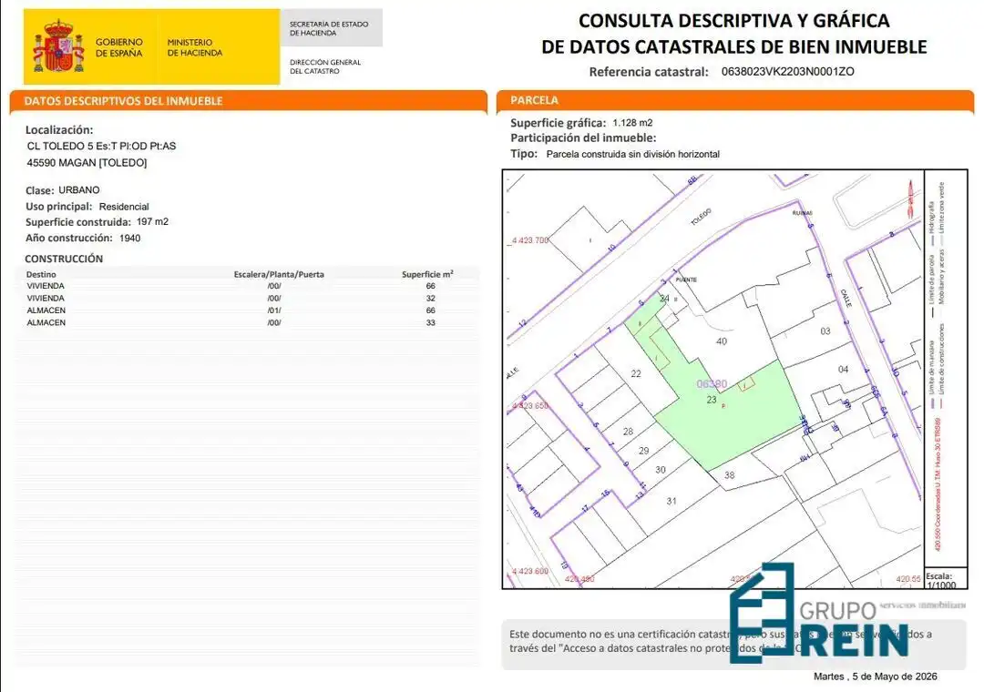 Casa o chalet en venta en Magán con Trastero