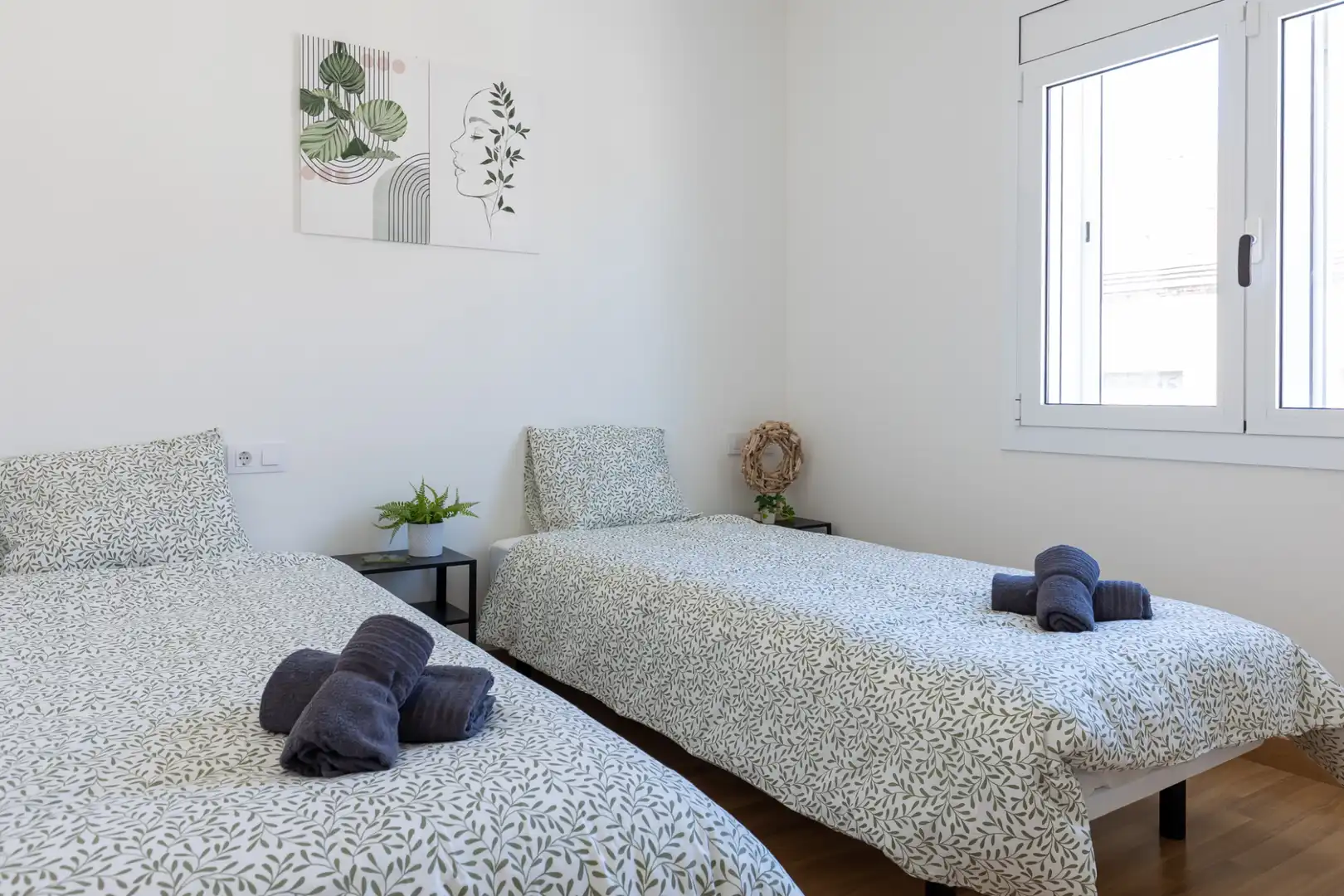 Bedroom of Flat for rent in Terrassa  with Heating, Parquet flooring and Terrace