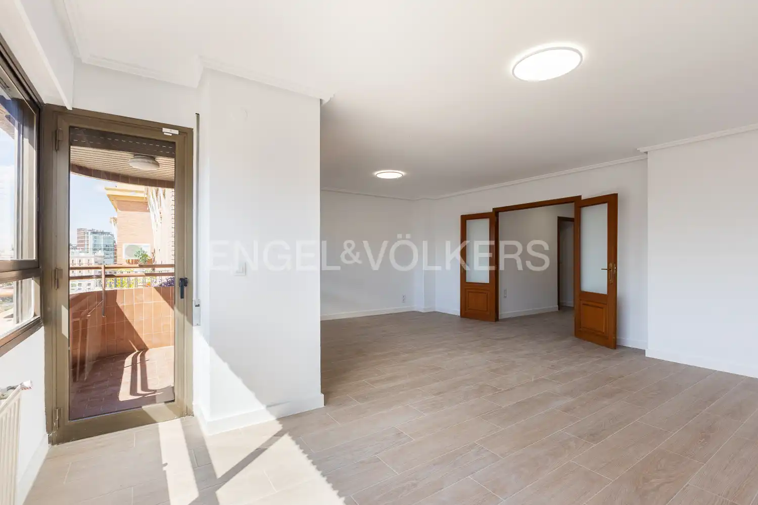 Wohnzimmer von Wohnung zur Miete in Valencia mit Klimaanlage, Heizung und Terrasse