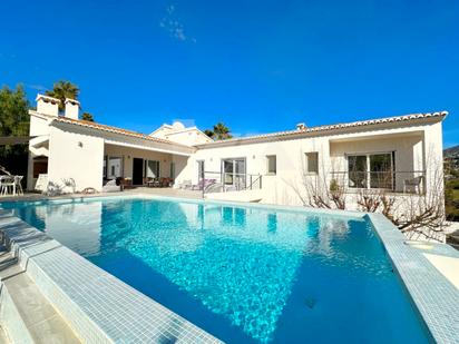 Exterior view of House or chalet for sale in Moraira  with Air Conditioner, Heating and Private garden