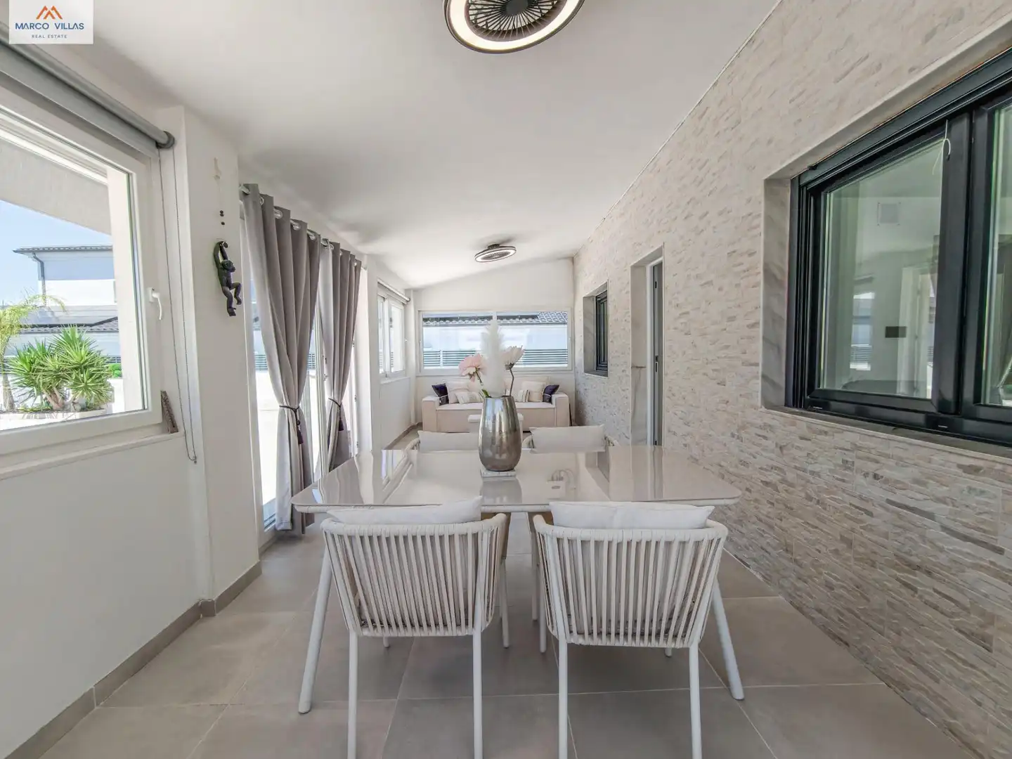 Terraza de Casa o chalet en venta en San Fulgencio con Aire acondicionado, Jardín privado y Piscina