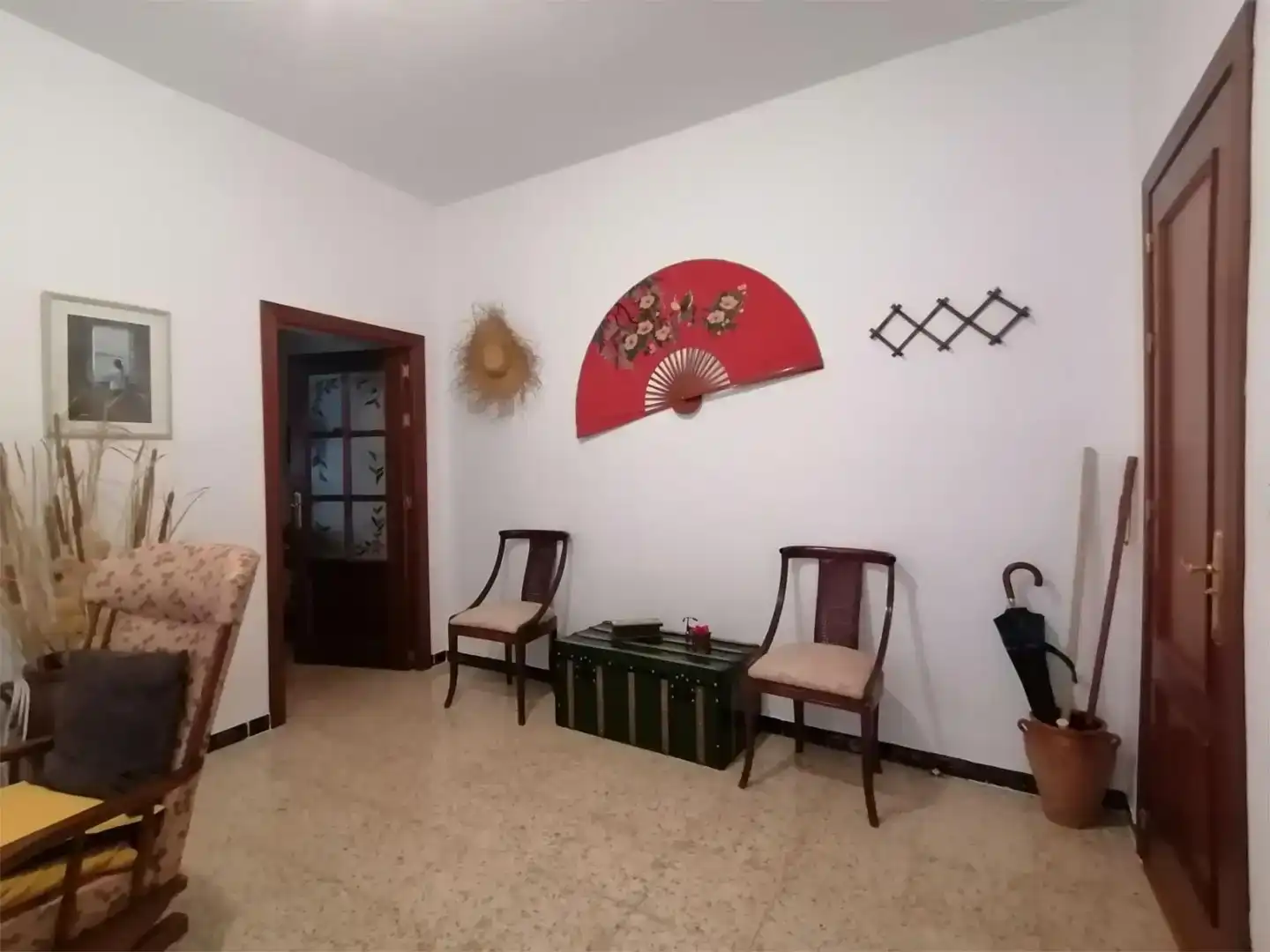 Sala d'estar de Pis en venda en Santa Olalla del Cala amb Traster, Moblat i Balcó