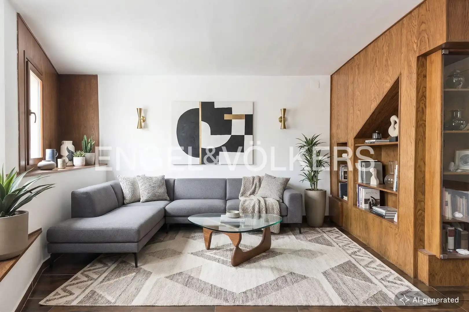 Sala de estar de Piso en venta en Barcelona con Calefacción y Amueblado