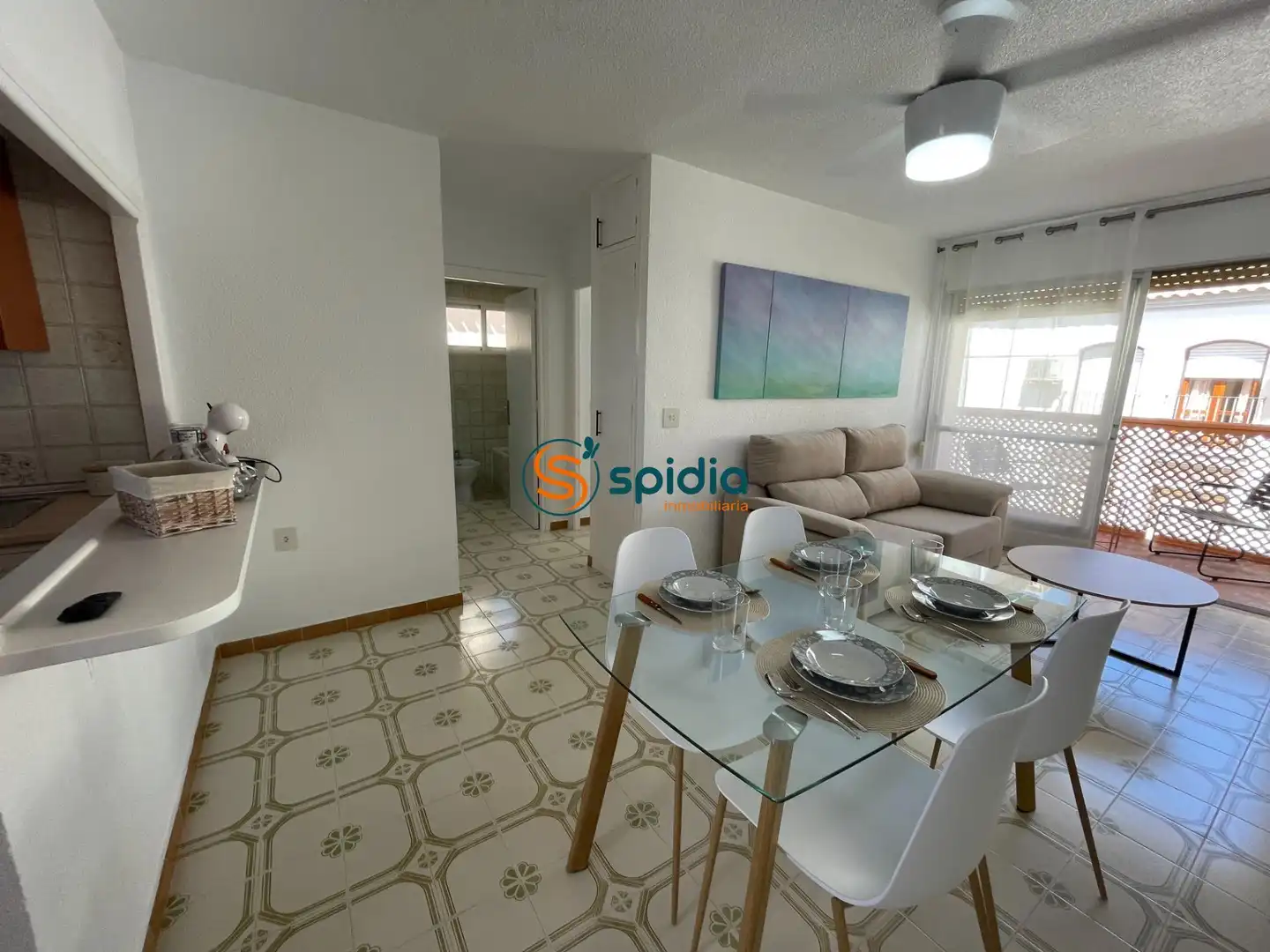 Comedor de Apartamento de alquiler en Águilas con Balcón