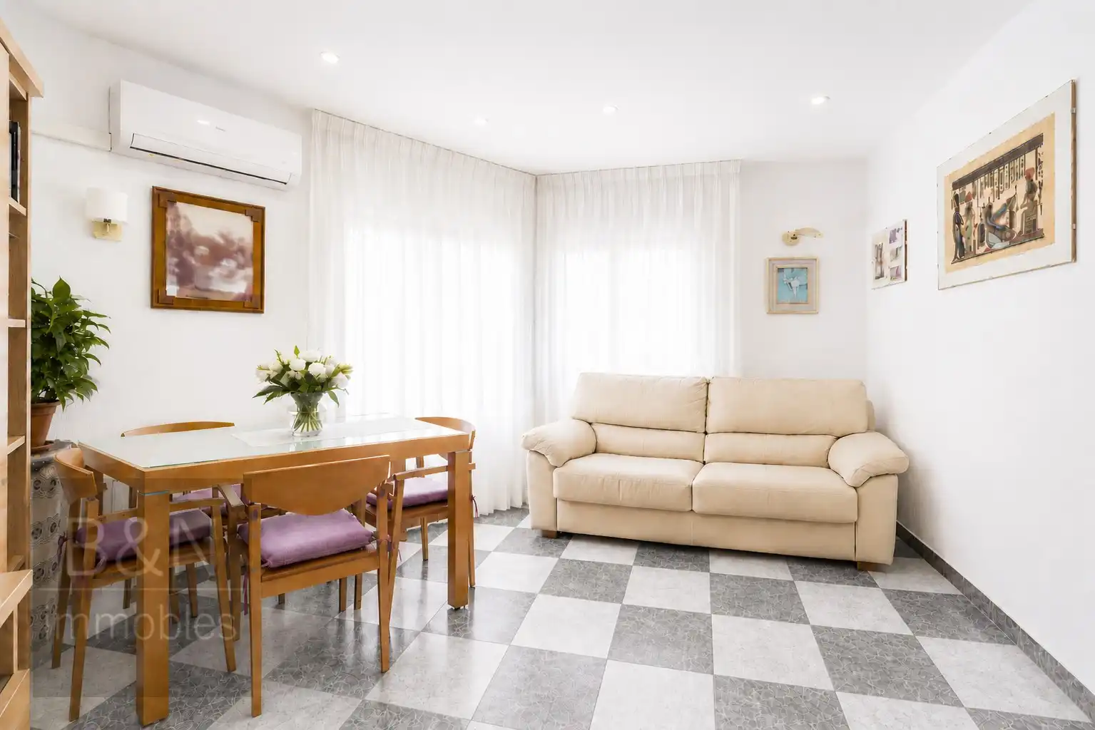 Sala d'estar de Pis en venda en Terrassa amb Aire condicionat i Calefacció
