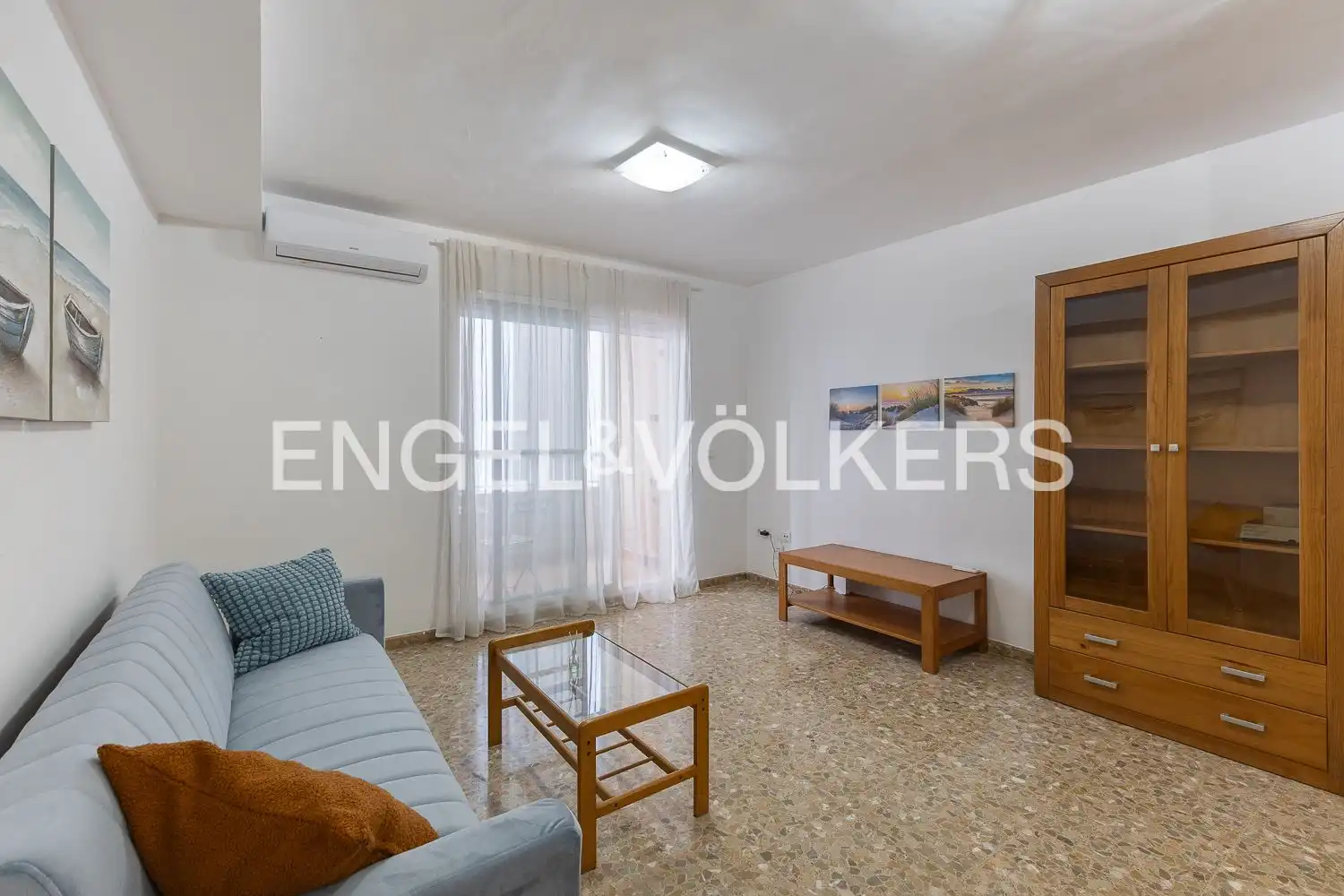 Sala de estar de Piso de alquiler en Sagunto / Sagunt con Aire acondicionado, Calefacción y Parquet
