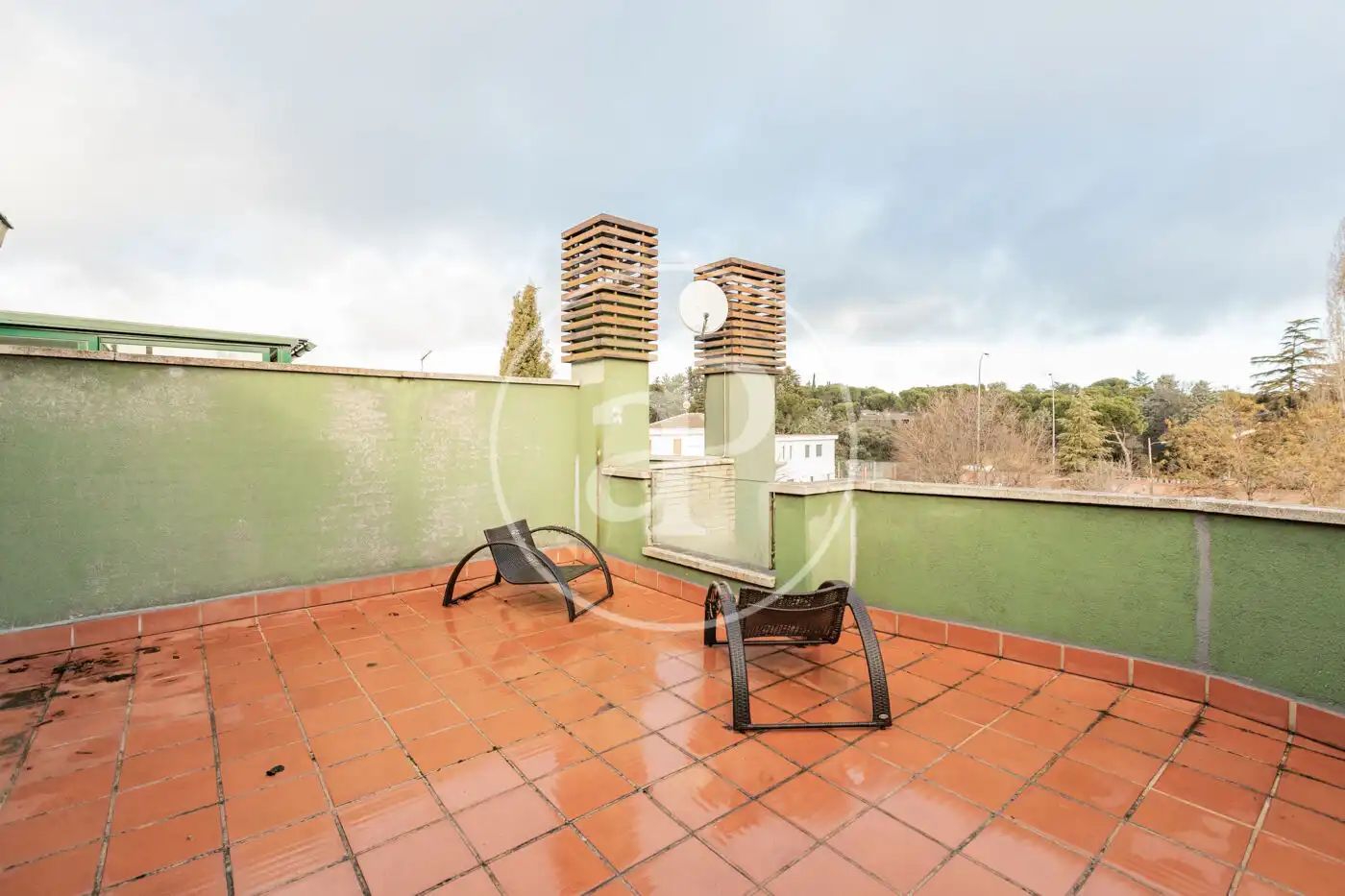 Terrace of Detached homes for sale in Madrid  with Air Conditioner, Heating and Private garden