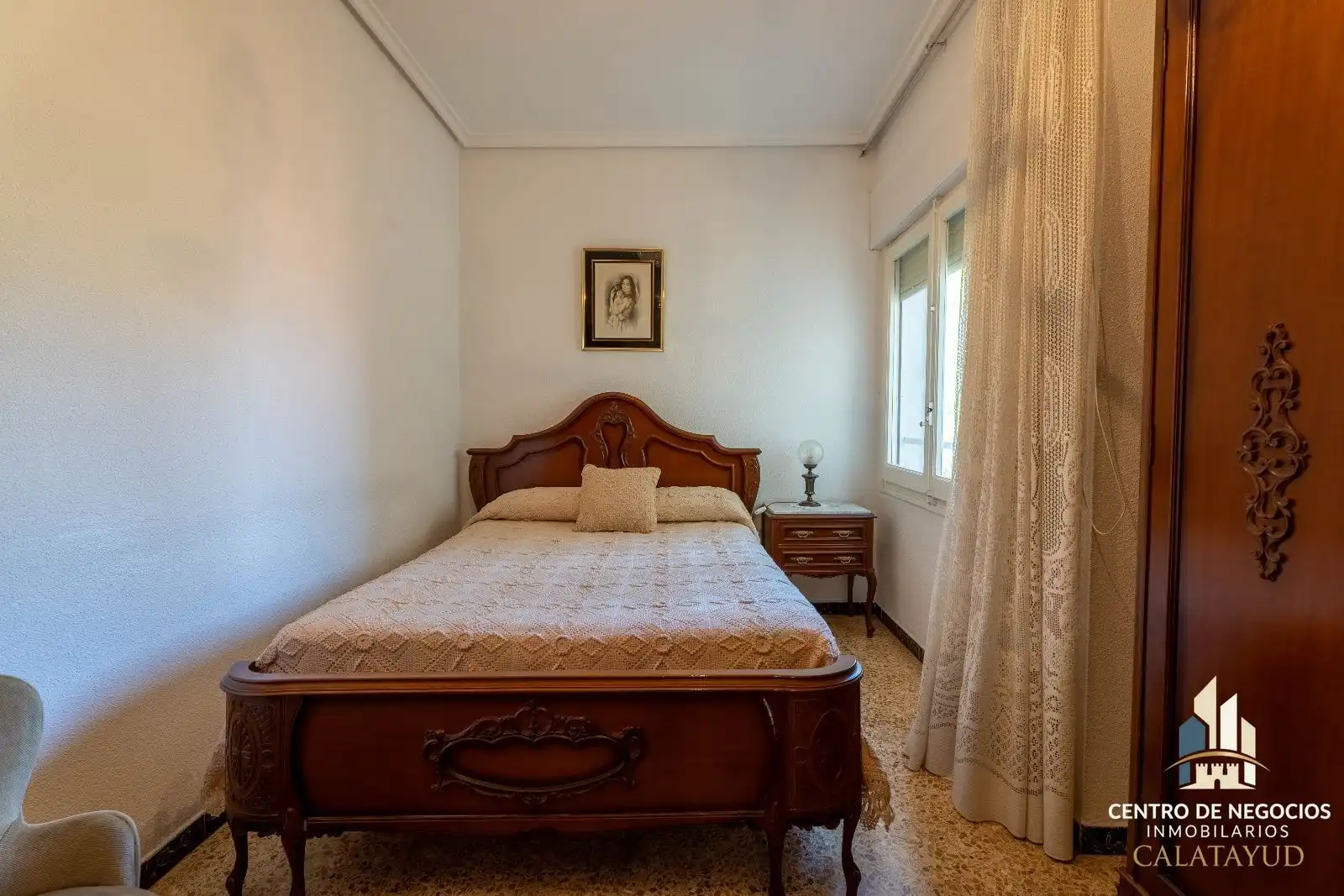 Schlafzimmer von Wohnung zum Verkauf in Calatayud mit Heizung, Terrasse und Möbliert