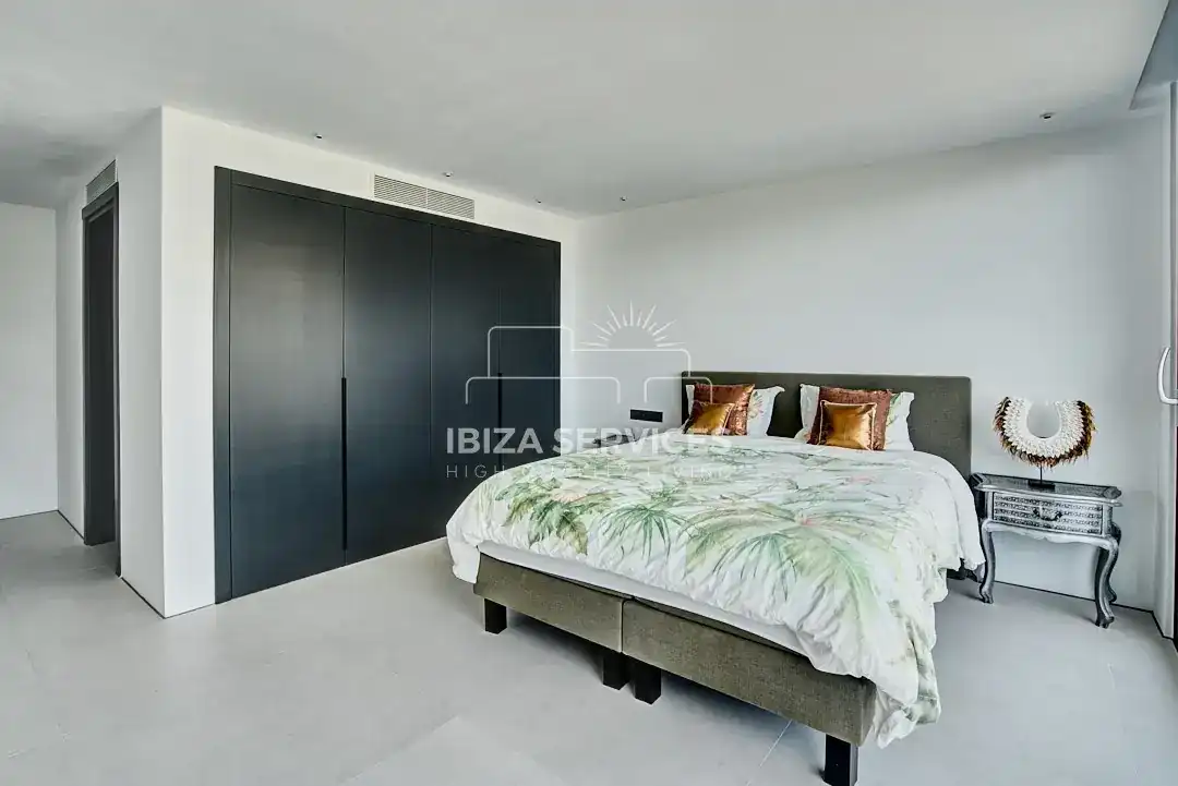 Dormitori de Casa o xalet de lloguer en Santa Eulària des Riu amb Aire condicionat, Jardí privat i Piscina