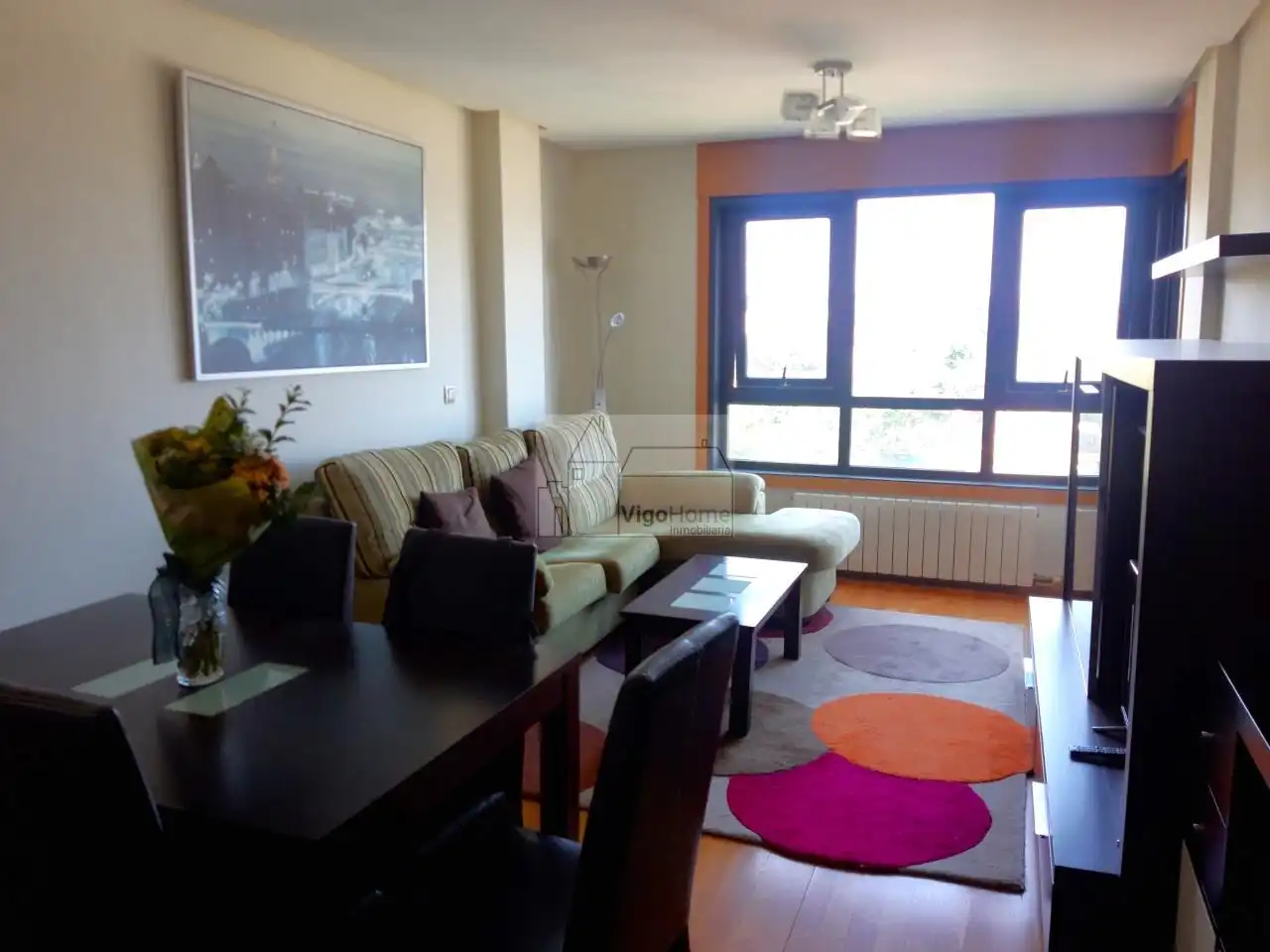 Living room of Flat for rent in Vigo   with Heating, Swimming Pool and Furnished