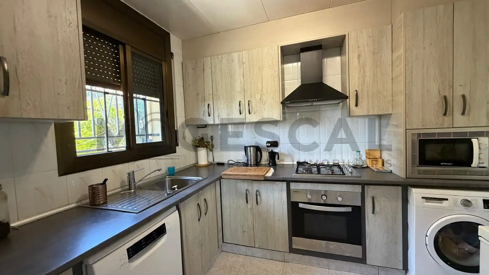 Küche von Wohnung zum Verkauf in Caldes de Montbui mit Heizung, Terrasse und Abstellraum