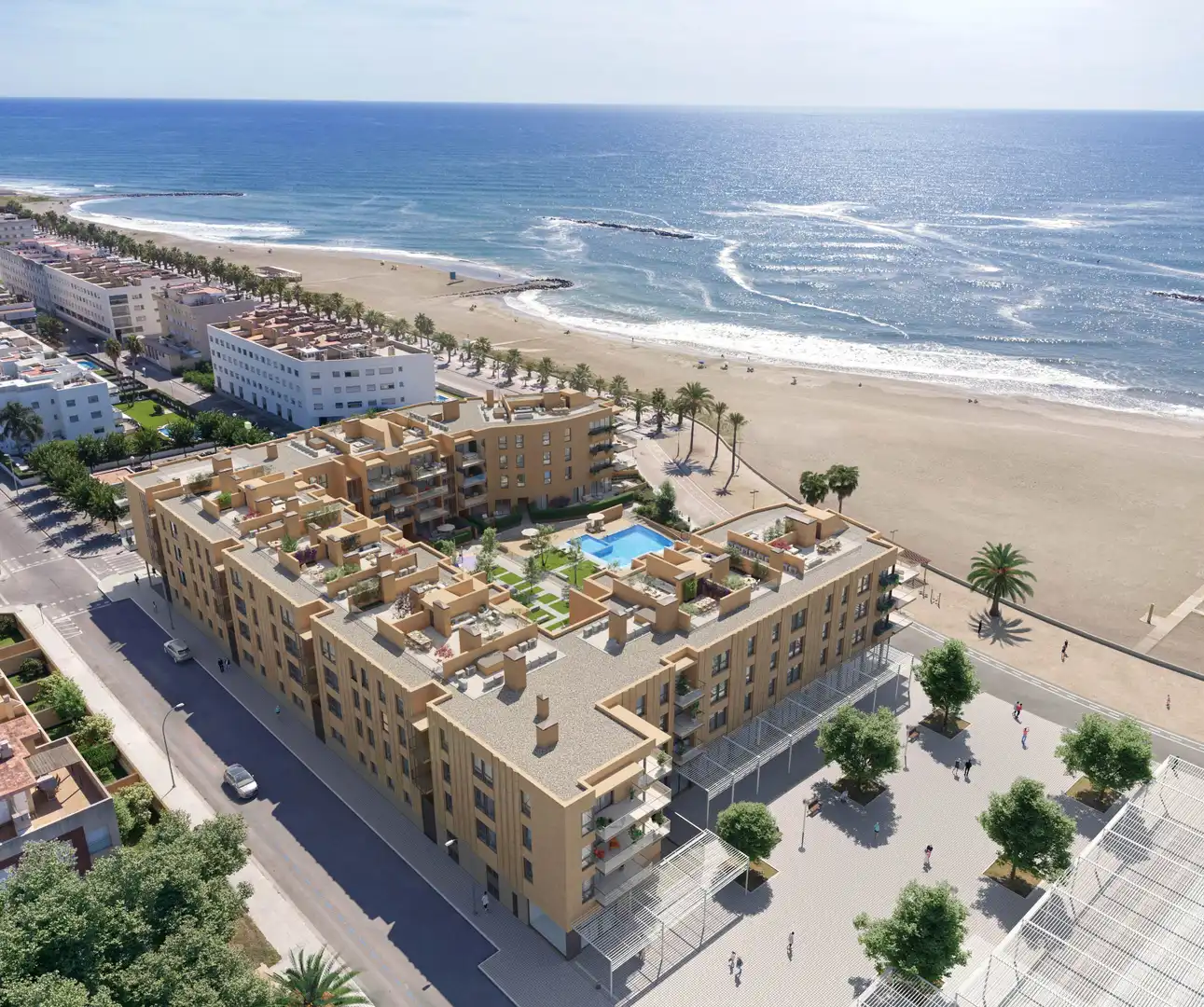 Vista exterior de Piso en venta en Cubelles con Aire acondicionado, Calefacción y Jardín privado
