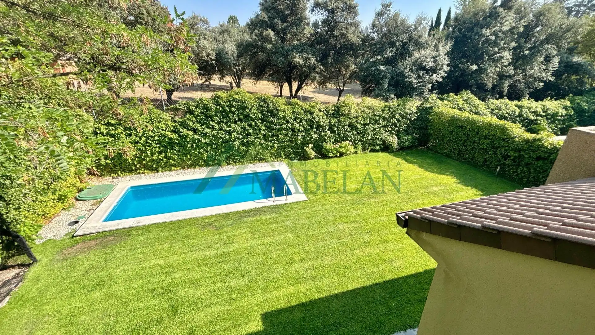 Garten von Einfamilien-Reihenhaus zur Miete in Madrid mit Klimaanlage, Privatgarten und Terrasse