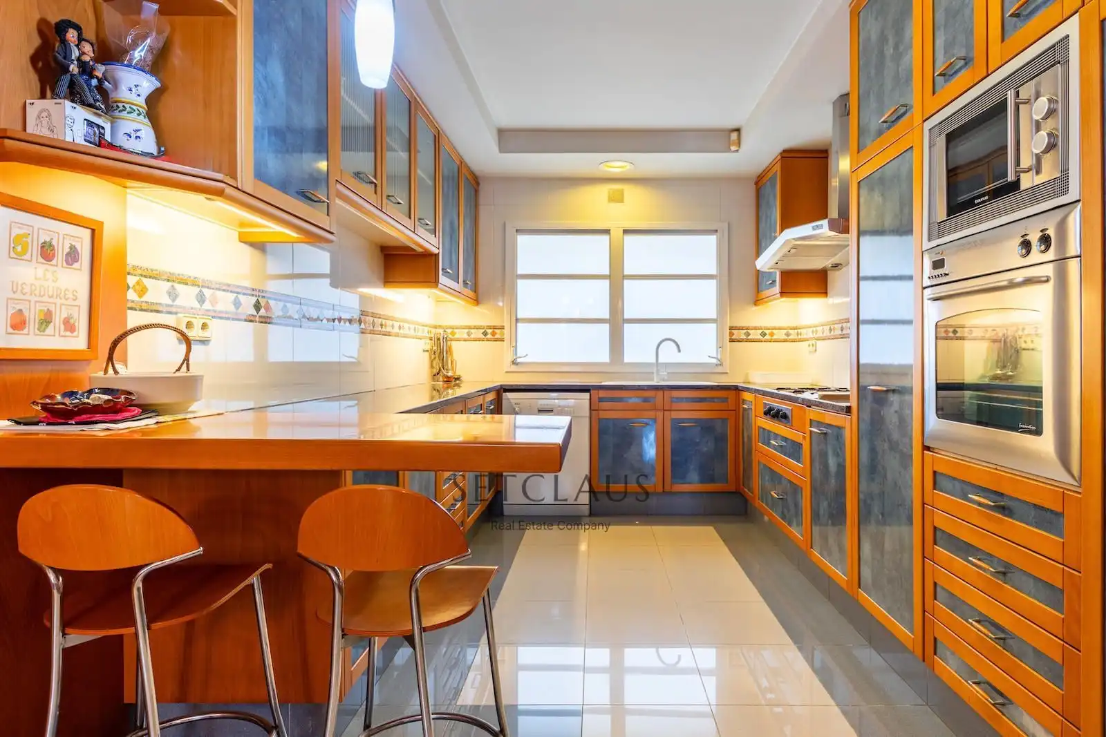 Küche von Dachboden zum Verkauf in Badalona mit Heizung, Terrasse und Alarm