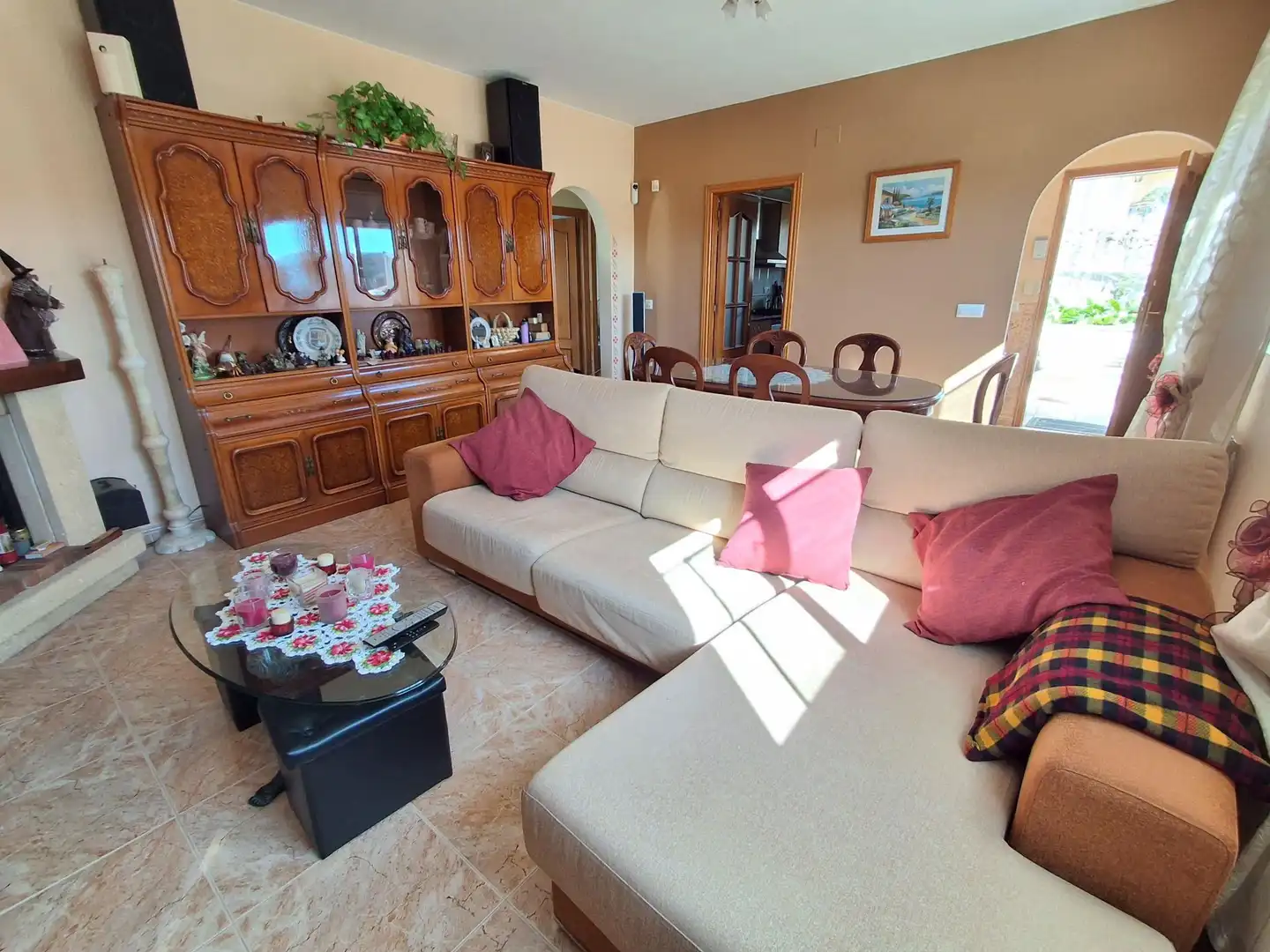 Living room of Houses for sale in Vidreres  with Heating, Private garden and Swimming Pool