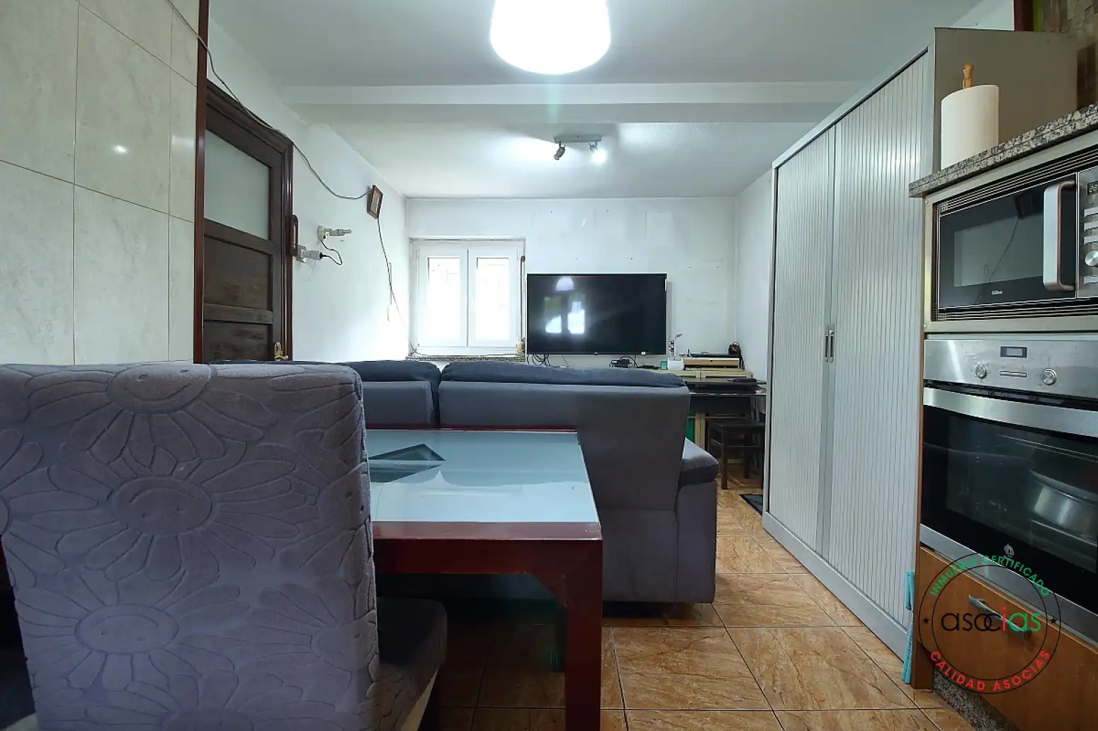 Sala de estar de Casa adosada en venta en Siero con Calefacción, Jardín privado y Terraza