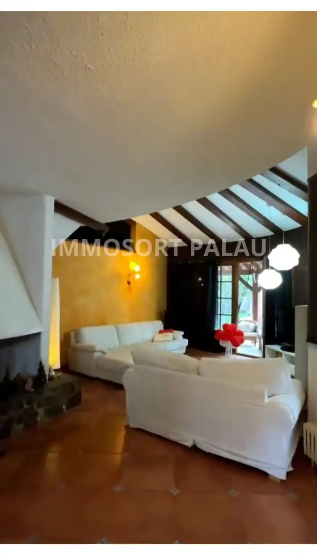 Living room of Houses for sale in Lliçà d'Amunt  with Private garden, Terrace and Swimming Pool