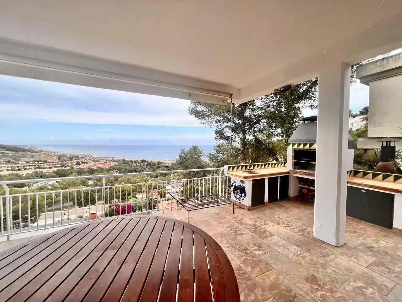 Terrasse von Haus oder Chalet zur Miete in Sitges mit Klimaanlage, Privatgarten und Terrasse