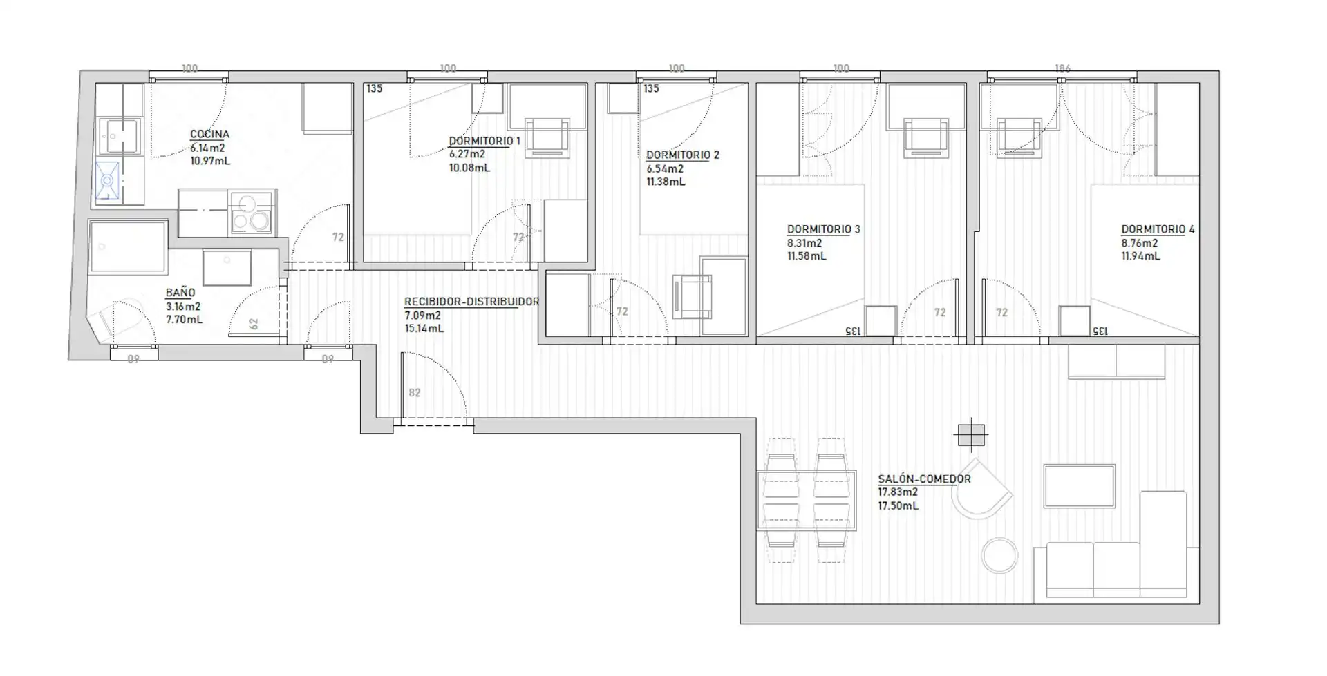Flat for rent in Madrid  with Heating, Furnished and TV