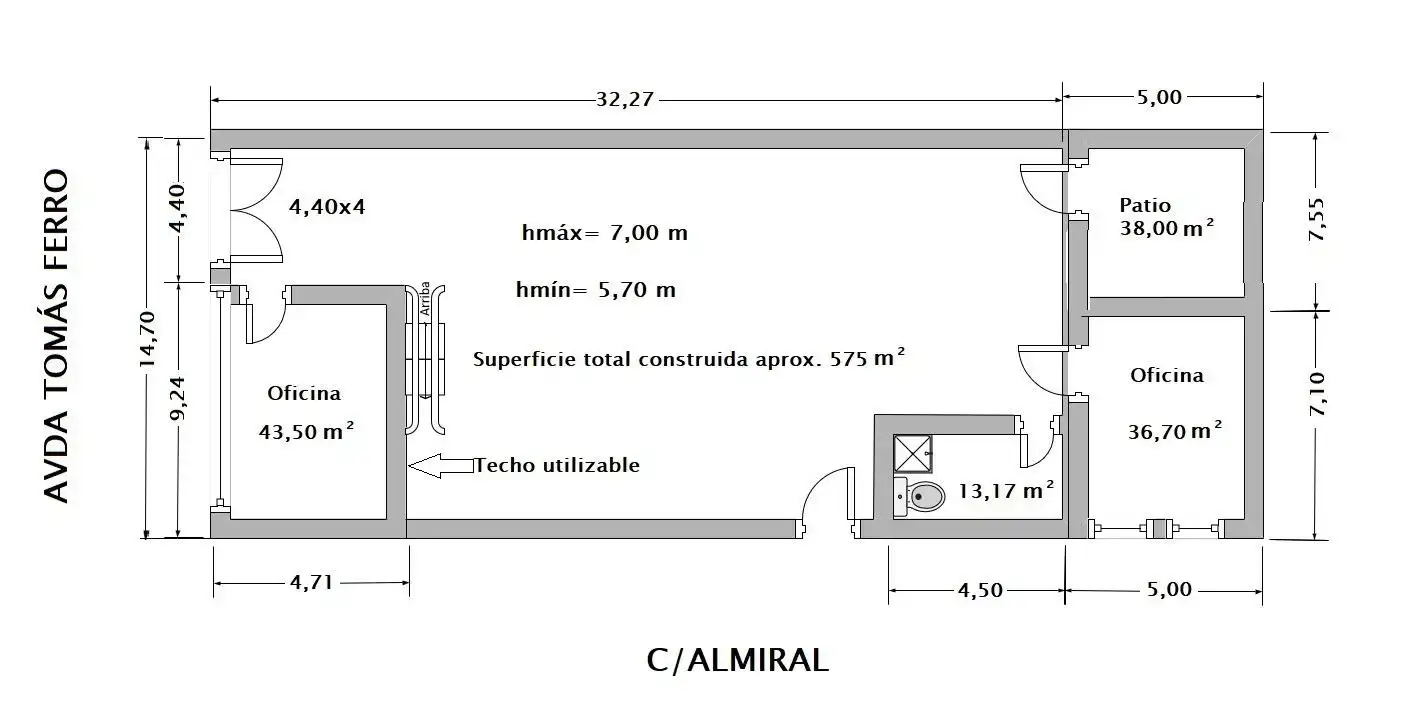 Nave industrielle à louer à Avenida Avenida Tomás Ferro, imagen 40