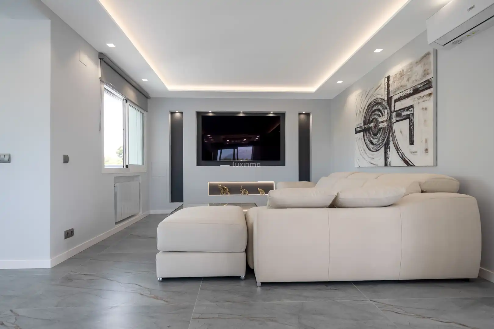 Sala de estar de Casa o chalet en venta en La Nucia con Aire acondicionado, Calefacción y Terraza