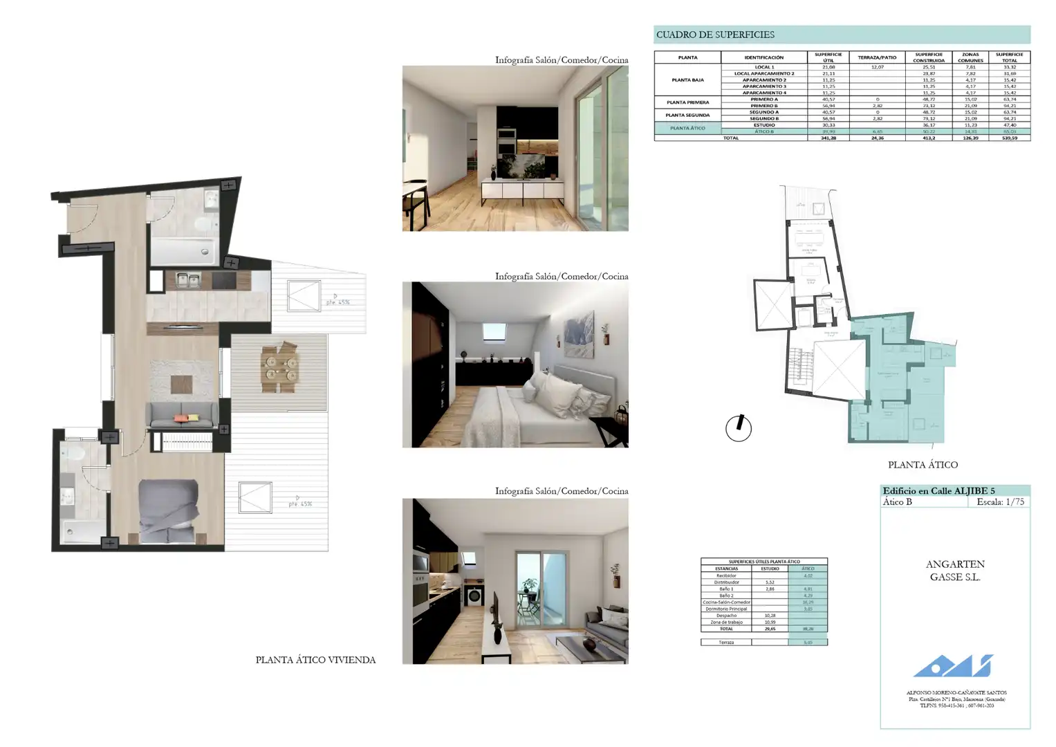 Wohnung zum Verkauf in Maracena mit Klimaanlage, Heizung und Balkon