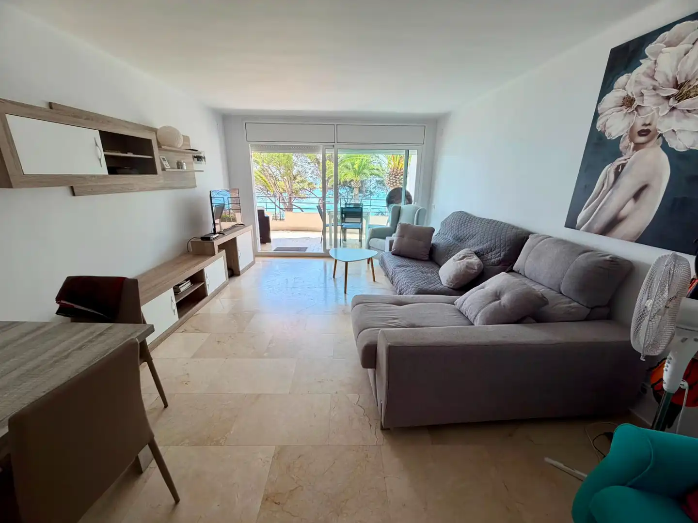Living room of Flat for sale in Mont-roig del Camp  with Heating, Terrace and Furnished