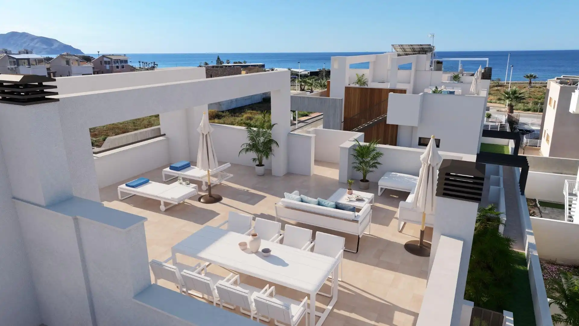 Terrace of Houses for sale in Mazarrón  with Private garden, Terrace and Swimming Pool