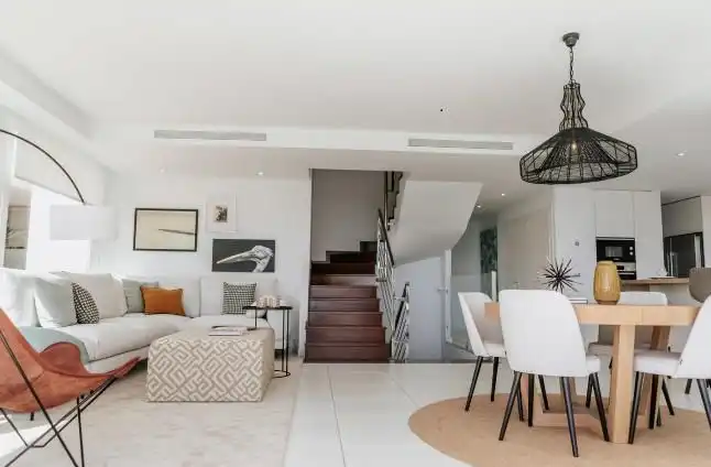 Living room of Apartments for rent in Benalmádena  with Air Conditioner, Oven and Washing machine