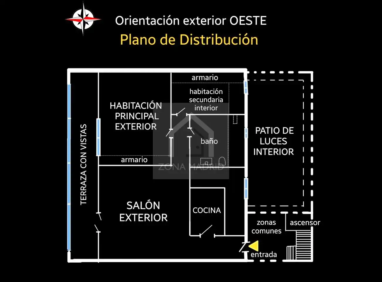 Exterior view of Flat for sale in Madrid  with Air Conditioner and Terrace