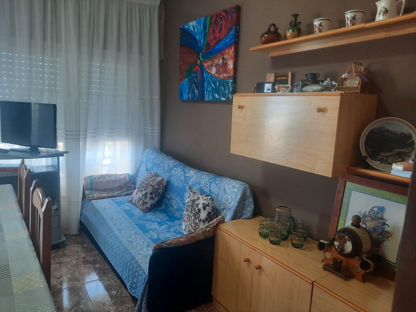 Sala d'estar de Apartament en venda en Almazora / Almassora amb Terrassa, Traster i Moblat