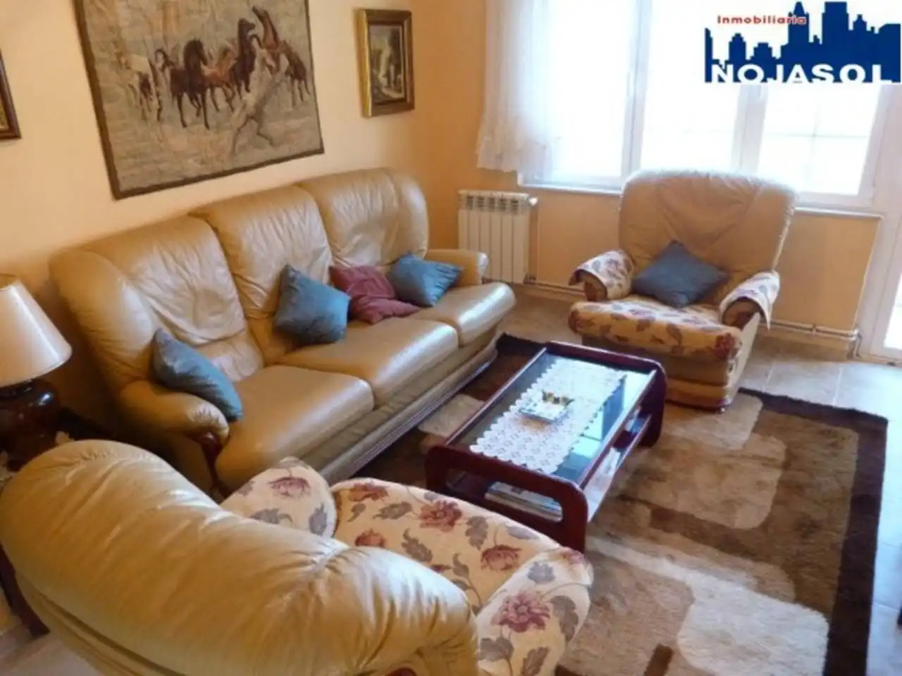 Sala d'estar de Casa o xalet de lloguer en Noja amb Calefacció, Jardí privat i Terrassa