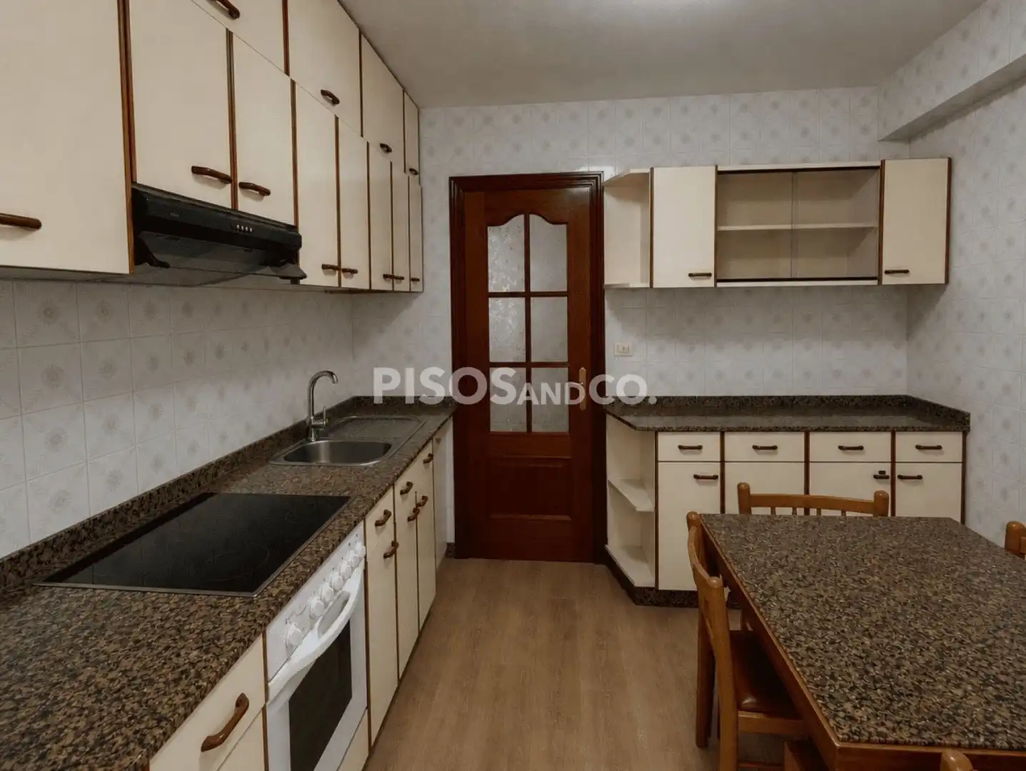 Kitchen of Flat for sale in A Coruña Capital   with Heating, Terrace and Furnished