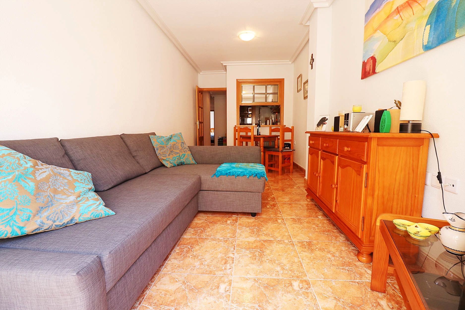 Sala d'estar de Apartament en venda en Guardamar del Segura amb Aire condicionat, Calefacció i Terrassa