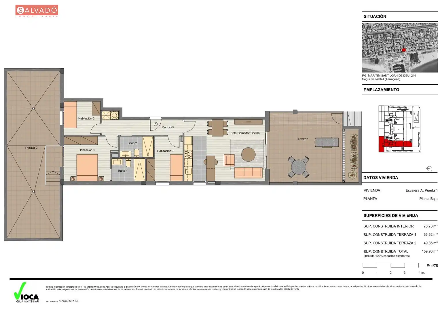 Flat for sale in Calafell  with Air Conditioner, Heating and Terrace