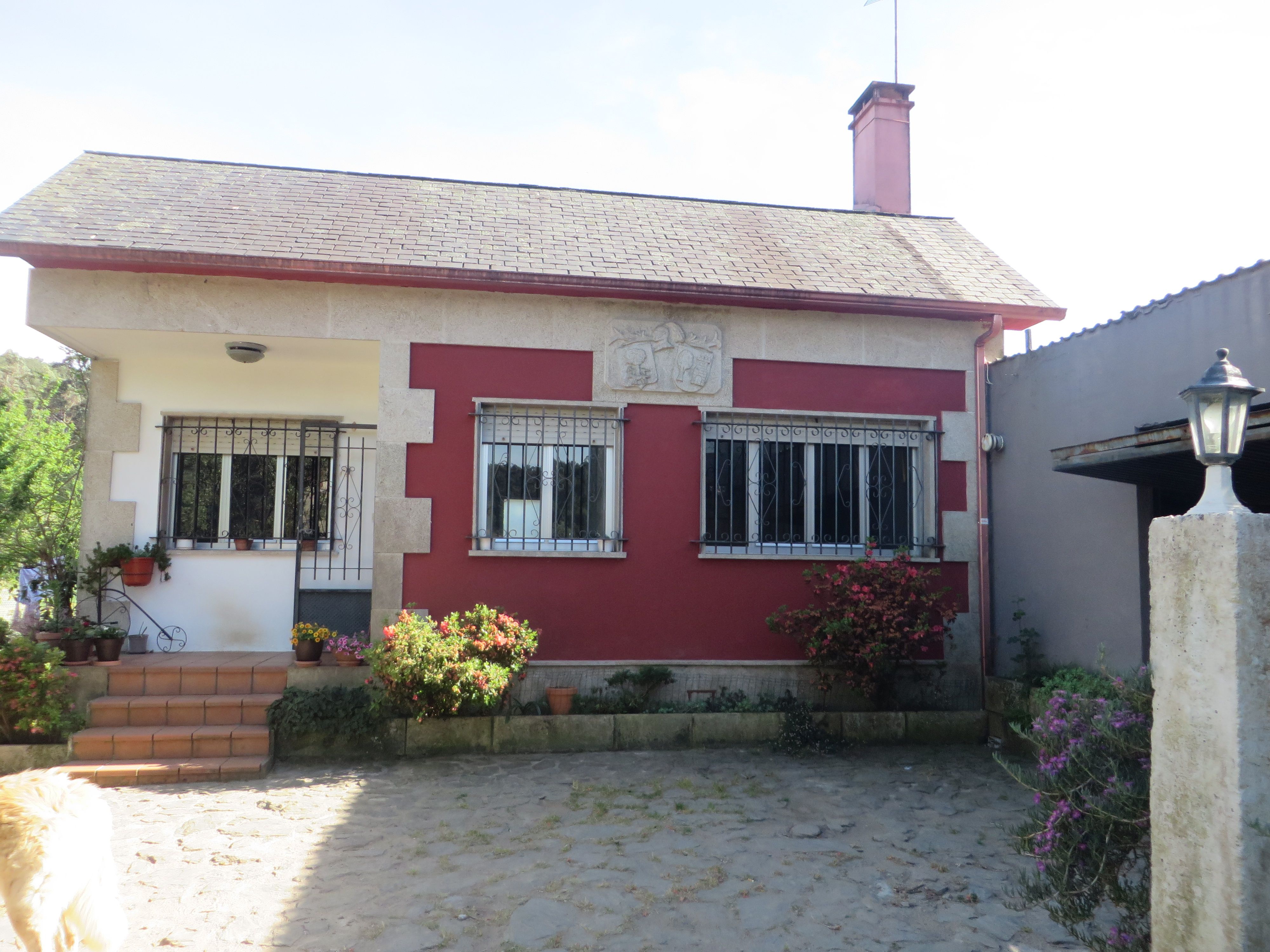 Exterior view of House or chalet for sale in Caldas de Reis  with Heating, Private garden and Parquet flooring