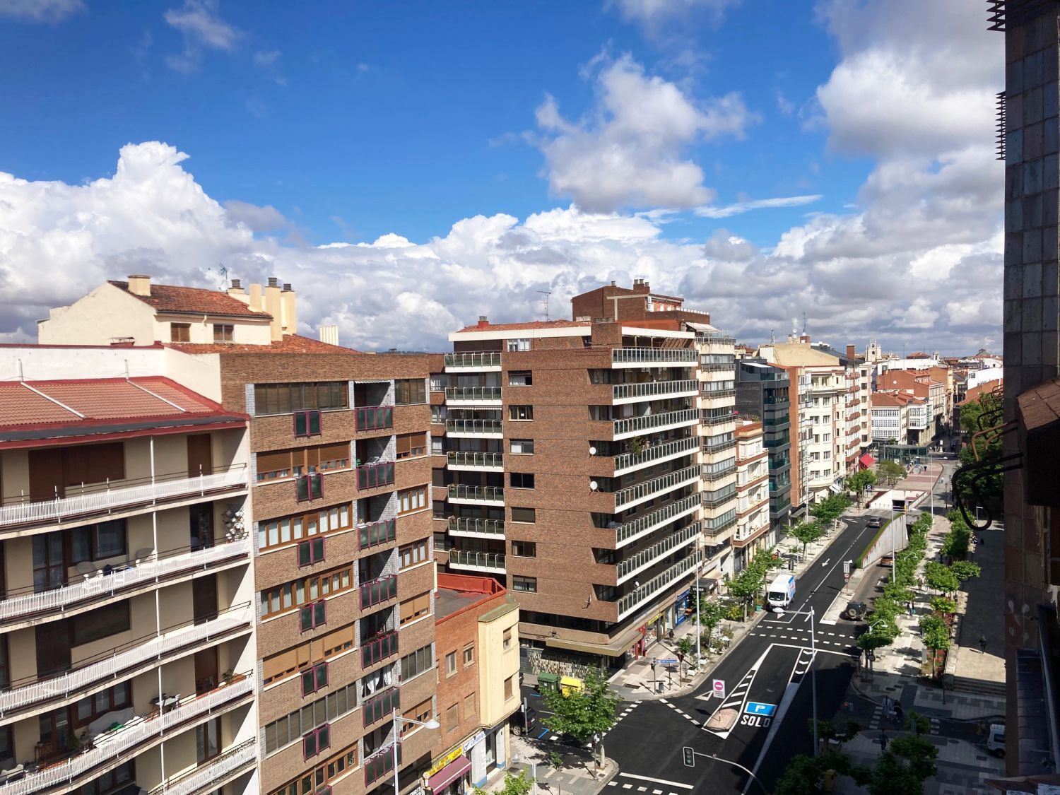 Vista exterior de Pis en venda en Palencia Capital amb Calefacció i Terrassa