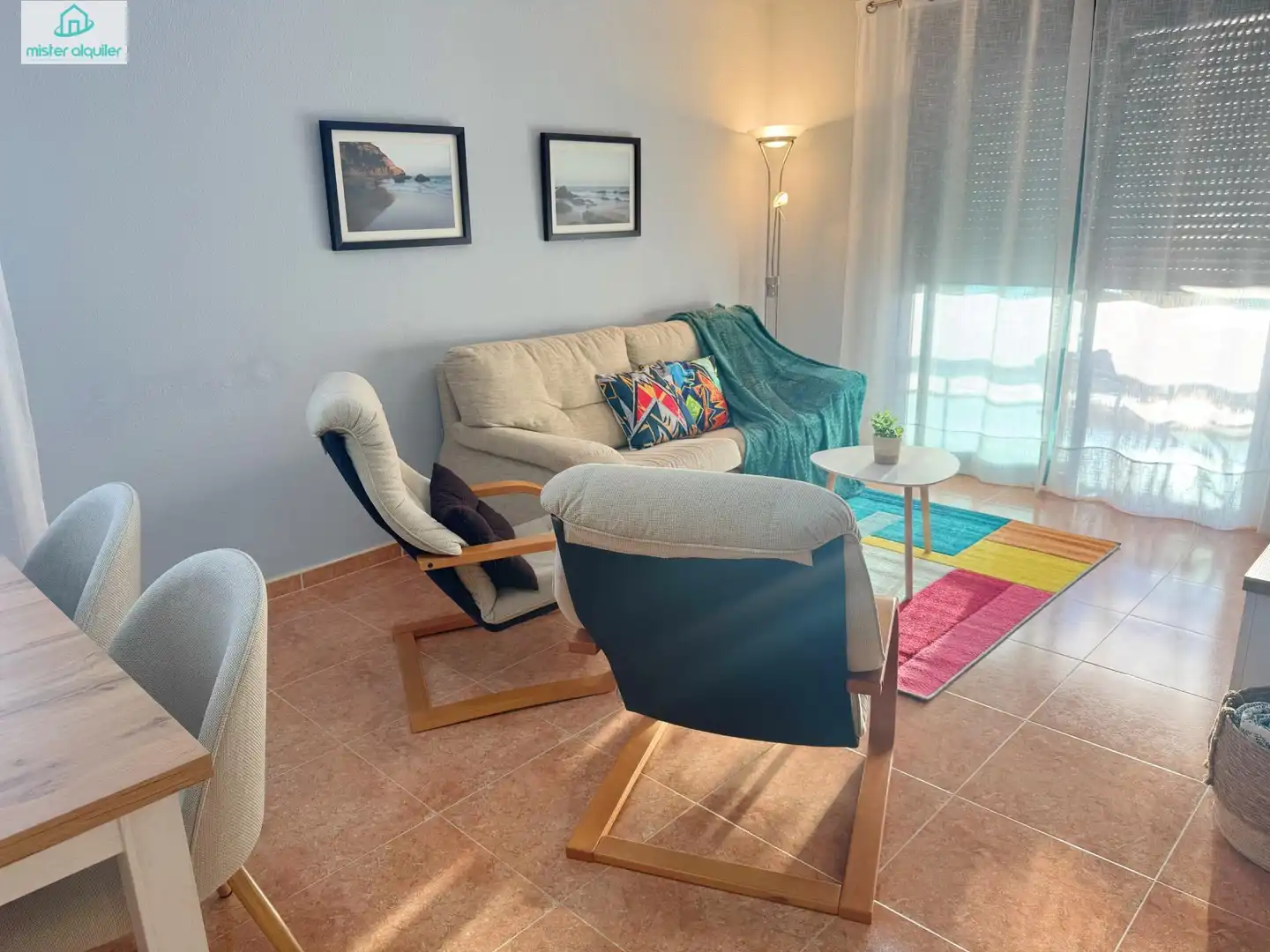 Living room of Apartments for rent in El Campello  with Air Conditioner, Heating and Private garden