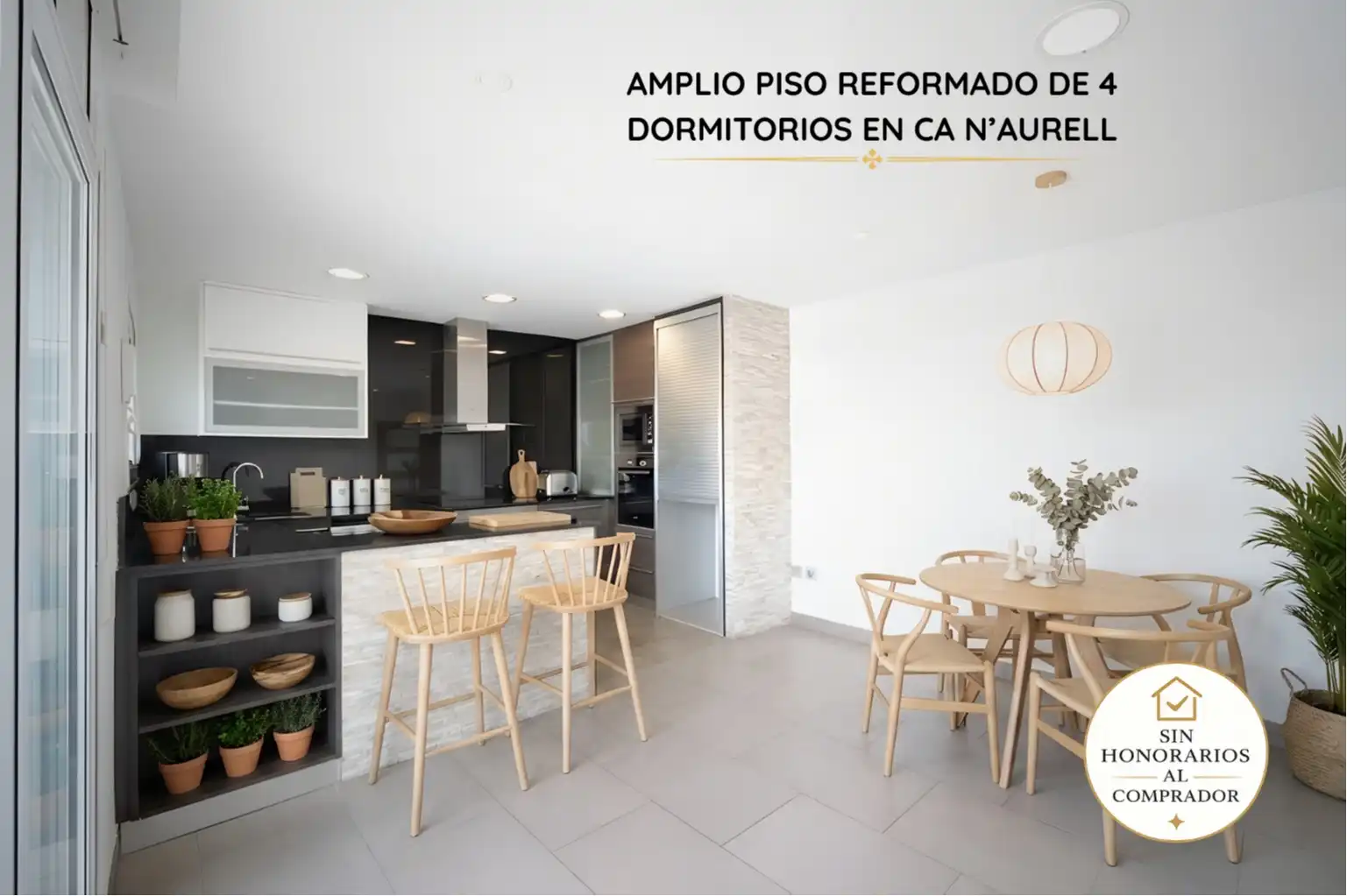 Kitchen of Flat for sale in Terrassa  with Air Conditioner, Heating and Balcony