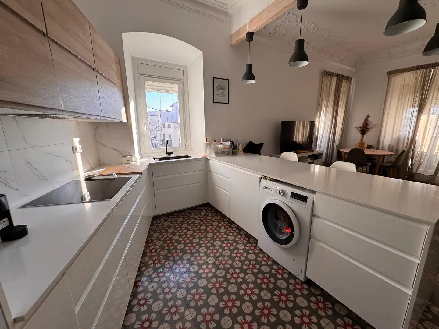 Kitchen of Flat for sale in Cubelles  with Air Conditioner and Balcony