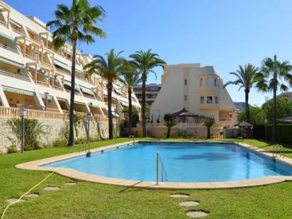 Außenansicht von Wohnungen zum verkauf in Jávea / Xàbia mit Klimaanlage, Terrasse und Schwimmbad