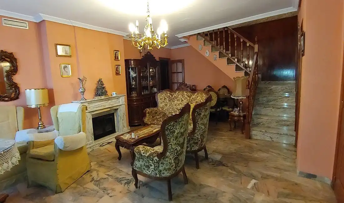 Living room of Houses for sale in Plasenzuela  with Terrace, Furnished and Washing machine