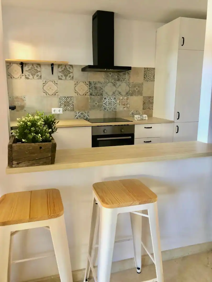 Küche von Wohnung zum Verkauf in Marbella mit Klimaanlage, Terrasse und Möbliert
