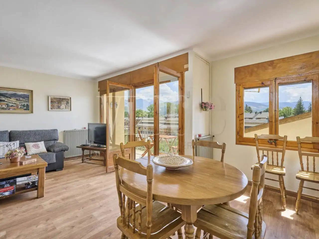 Dining room of Apartments for sale in Llívia  with Heating, Parquet flooring and Terrace