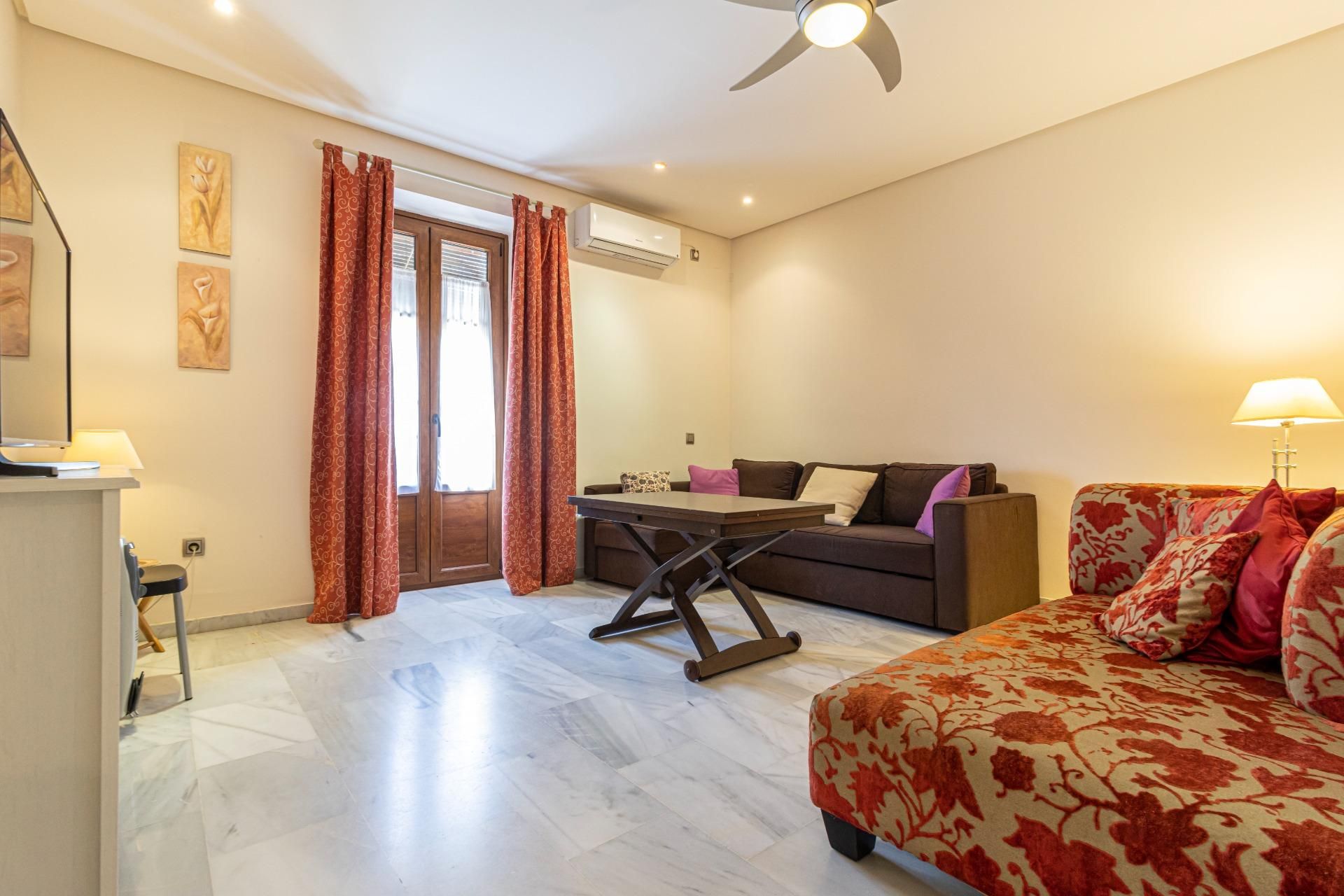 Sala de estar de Apartamento en venta en Jerez de la Frontera con Aire acondicionado, Trastero y Balcón
