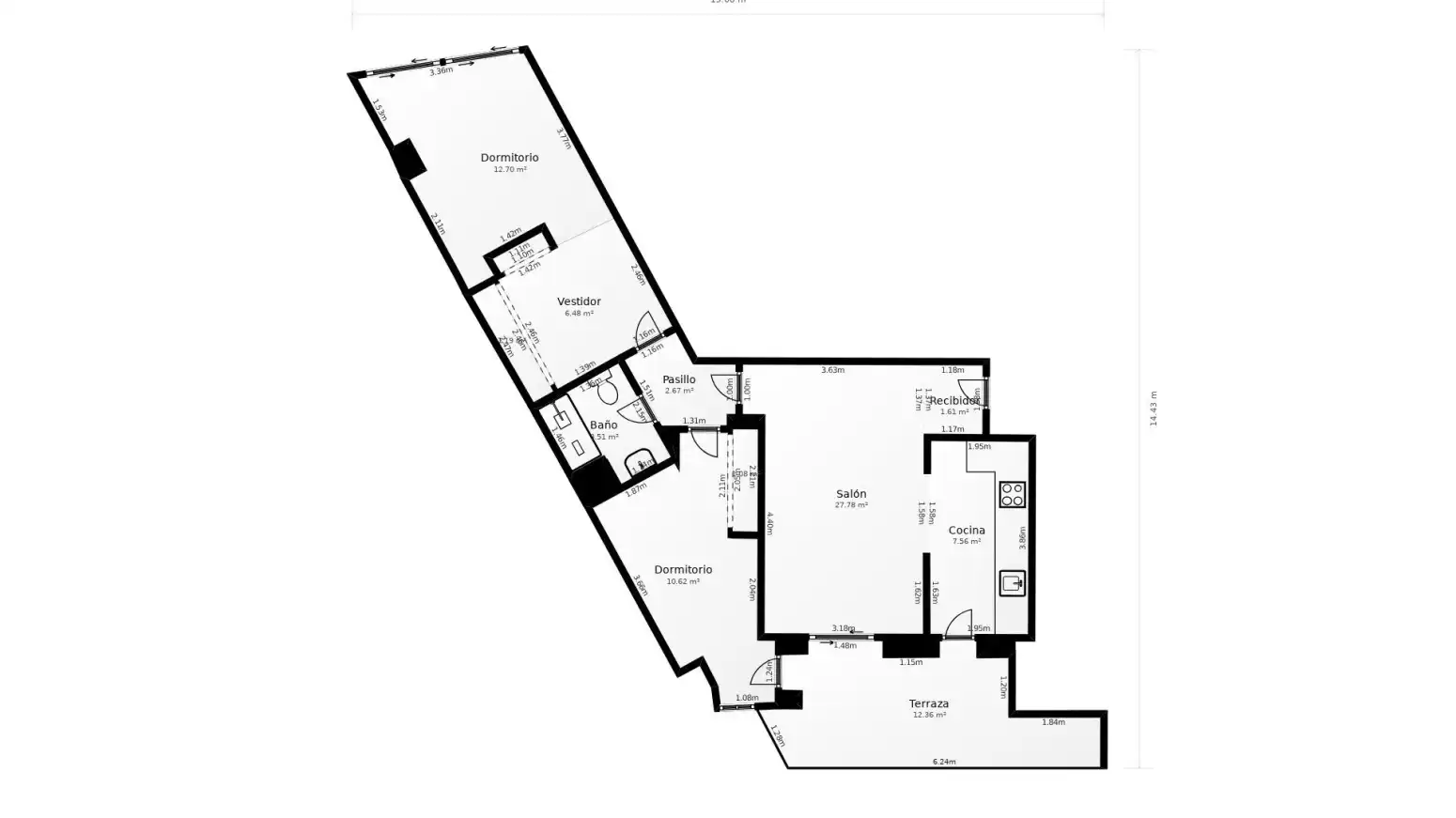 Piso en venta en Terrassa con Calefacción, Parquet y Terraza