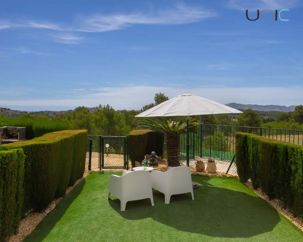 Terrassa de Apartament en venda en Polop amb Aire condicionat, Calefacció i Jardí privat